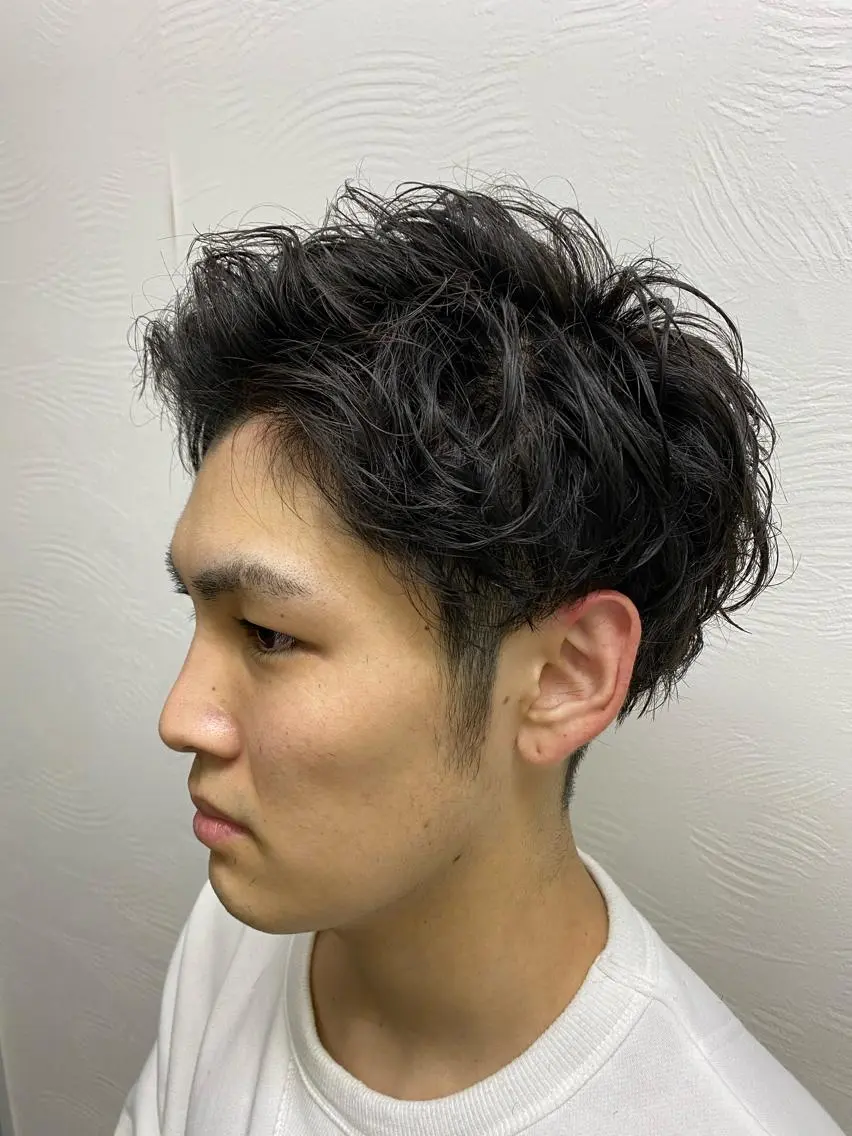 メンズ メンズパーマ 田中 裕也のヘアスタイル
