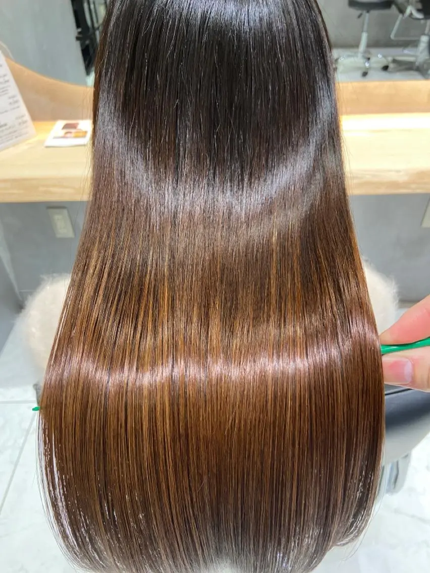 ロング 髪質改善 カット ヘアカラー トリートメント ツバサ 髪質改善のヘアスタイル