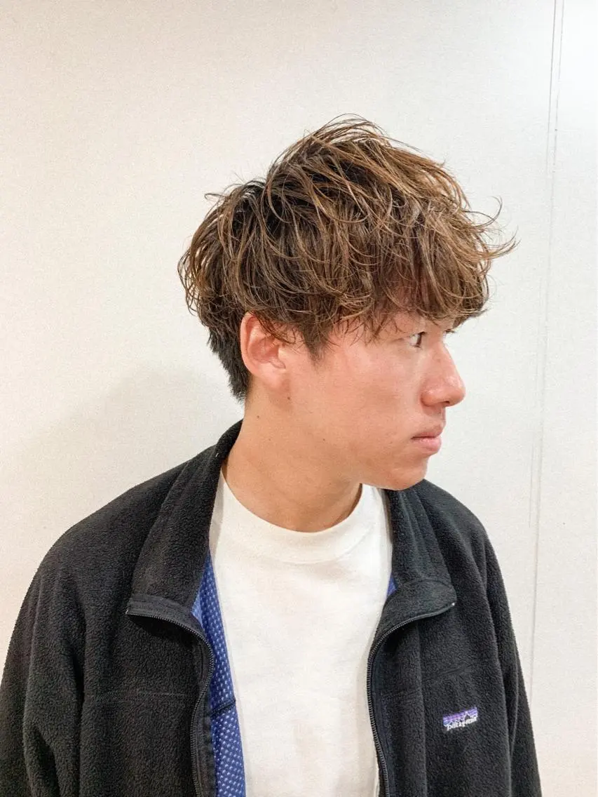 ショート カラー パーマ ヘアアレンジ メンズ メンズスタイル ly本厚木のヘアスタイル
