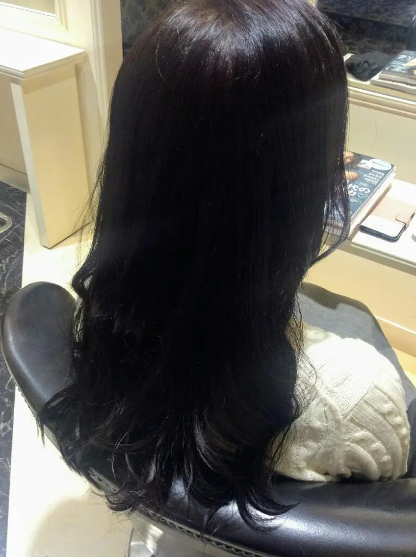 ロング カラー アッシュ 畠村 美智子のヘアスタイル