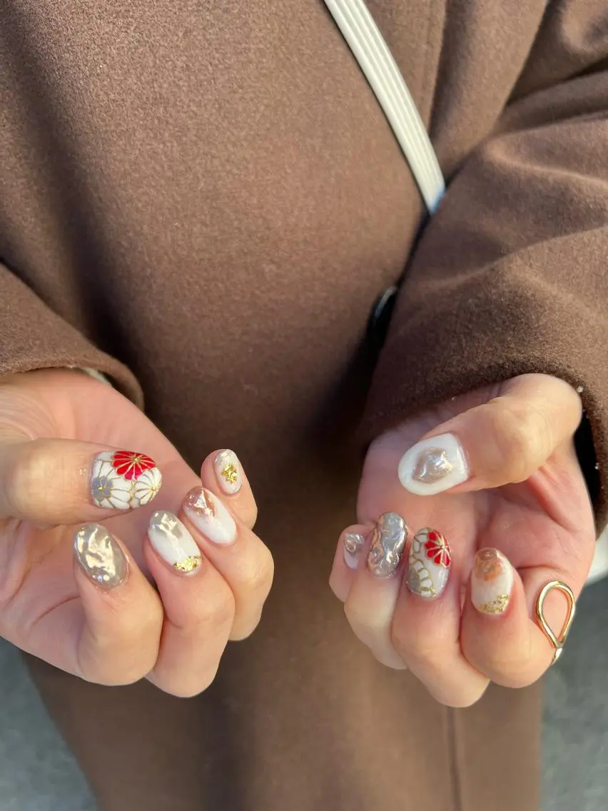 ネイル なぽ ❤︎長さだし / 韓国nailのネイルデザイン
