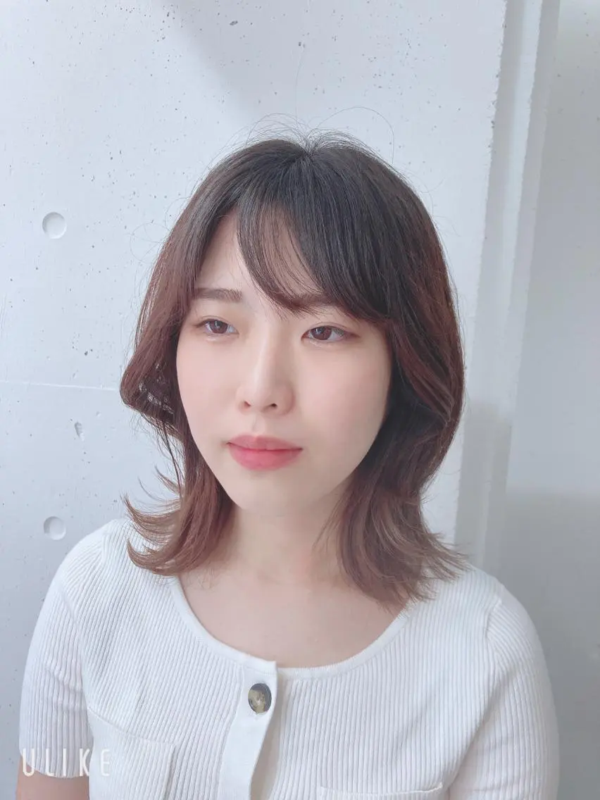 ミディアム 韓国風ヘア レイヤーカット カット 🦄💒💓齎藤 七海子🦄💒💓の眉毛・アイブロウイメージ