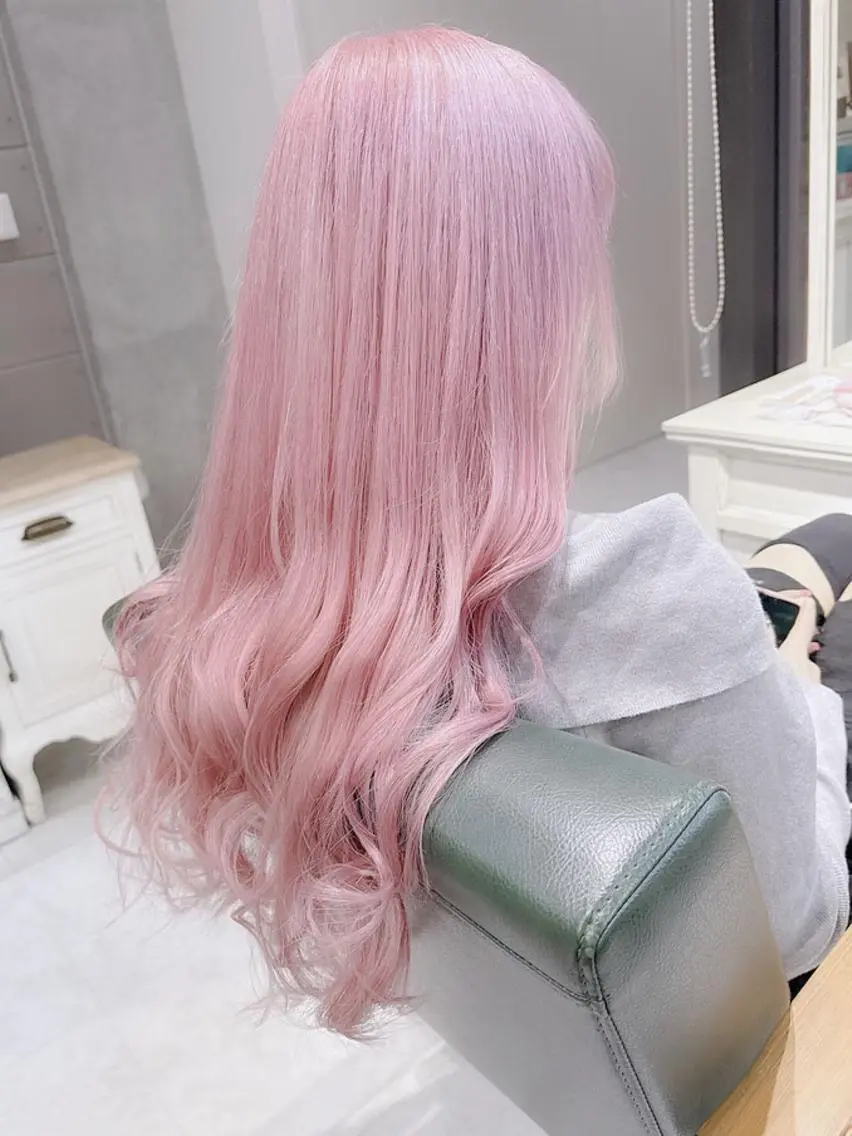 カラー ヘアアレンジ ロング ベージュカラー ブリーチ ケアブリーチ ダブルカラー ハイトーンカラー 🪐原宿/ハイトーン /デザインカラー🪐のヘアスタイル