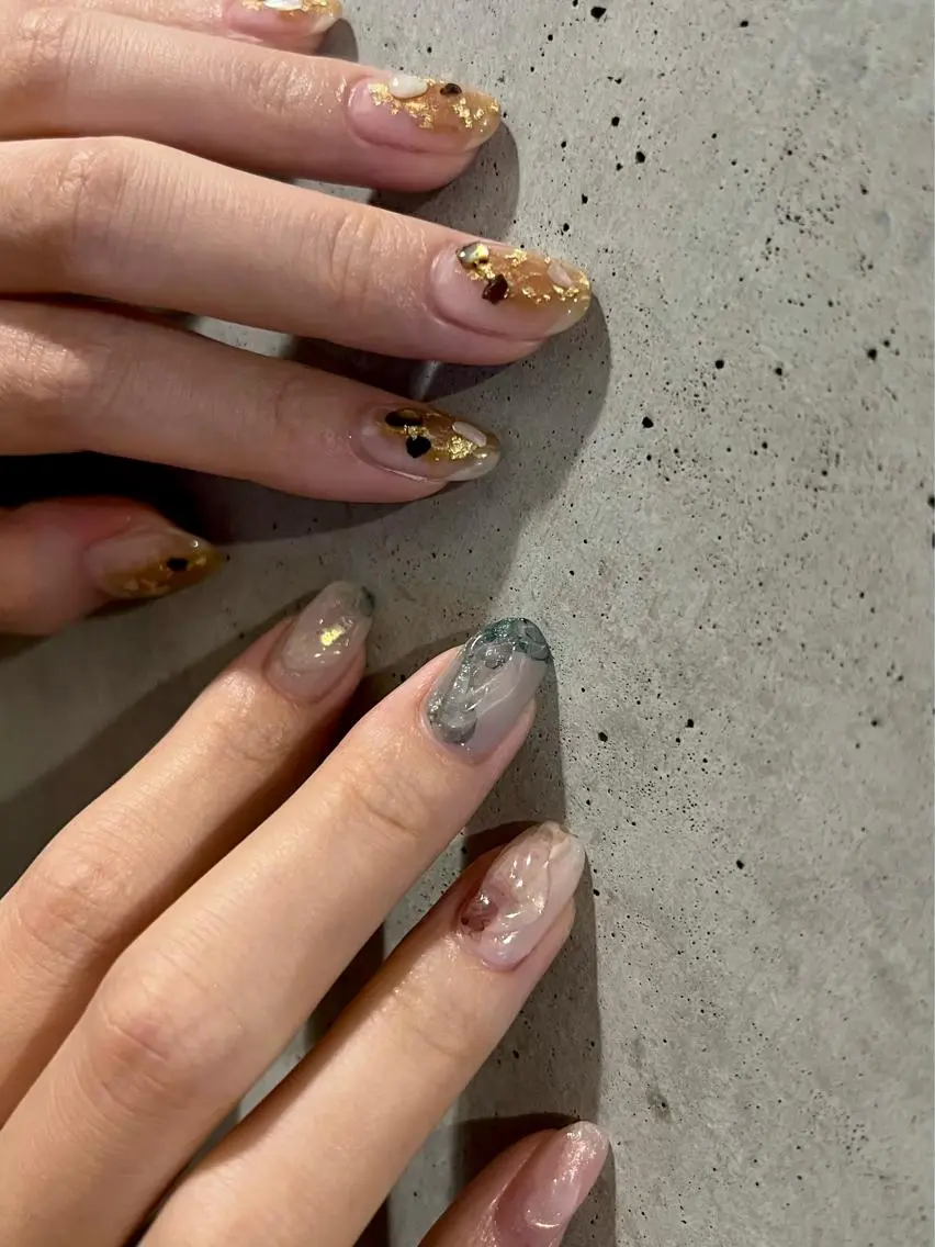ネイル ハンドネイル nuás nailのネイルデザイン