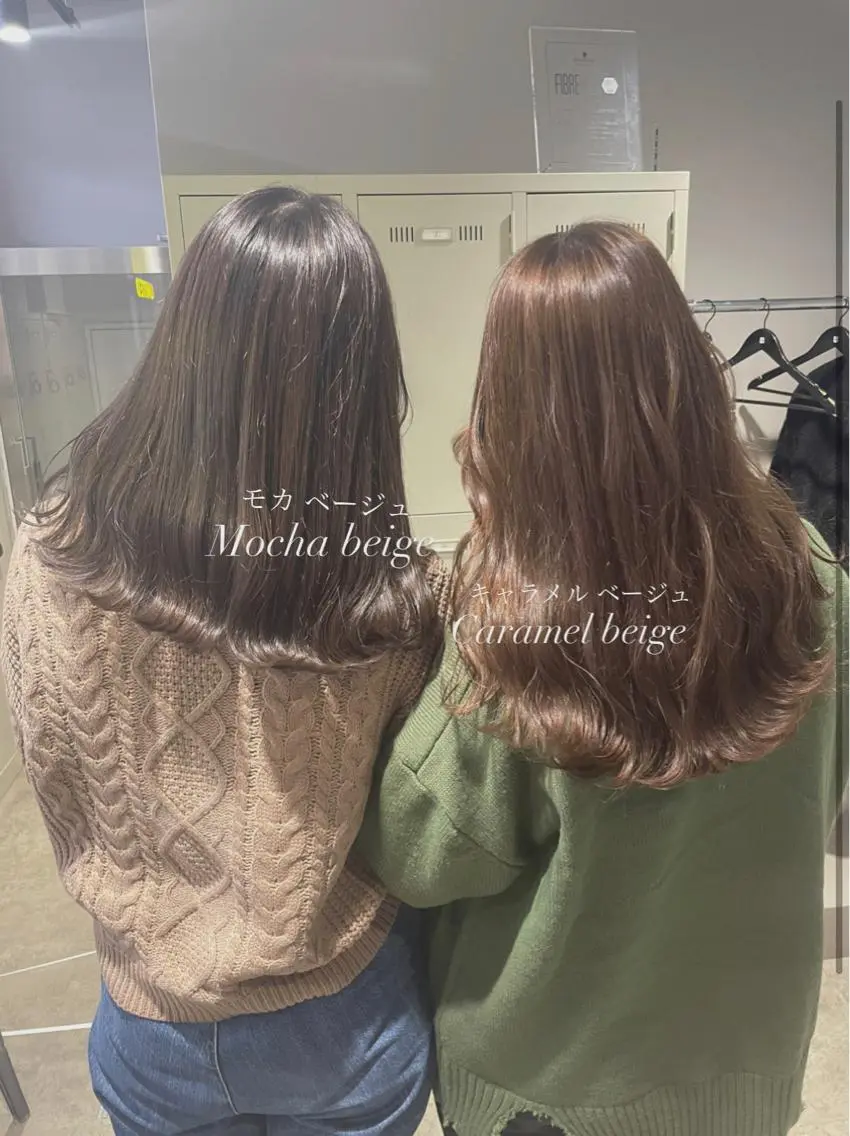 ロング カラー 抜け感レイヤー︴ ニュアンスカラーのヘアスタイル