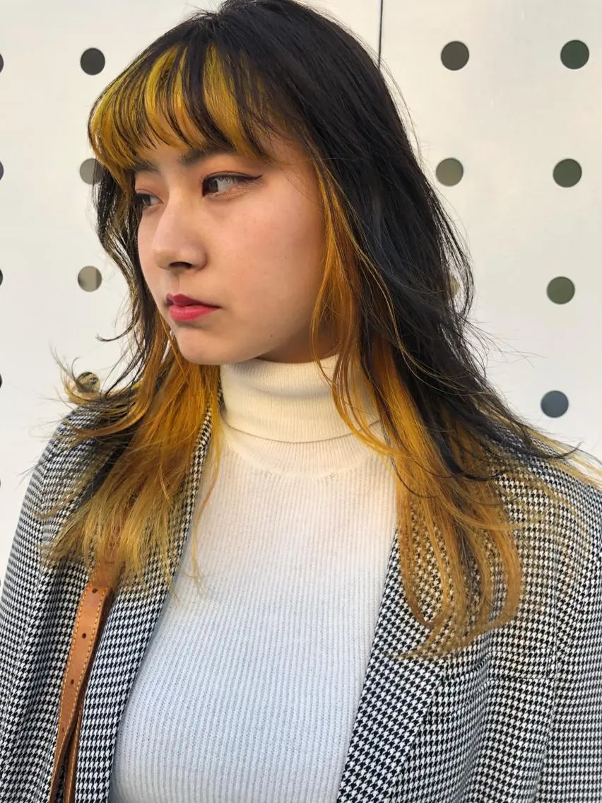 ロング カラー eri kinjoのヘアスタイル