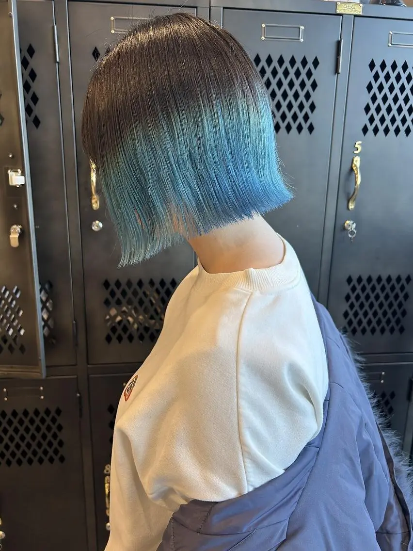 カラー ショート ヘアカラー トリートメント achieve tillのヘアスタイル