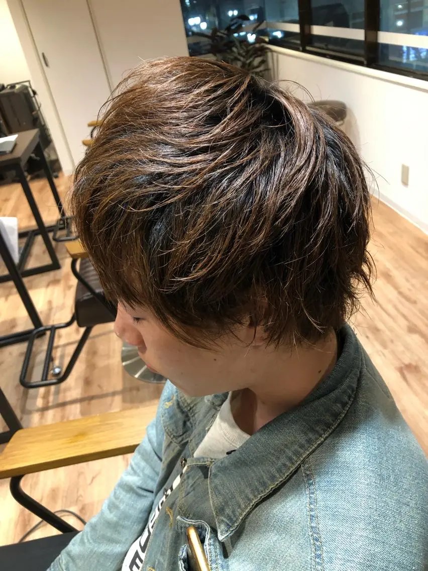 メンズ メンズウルフカット ウルフカット Live店長 yumenaのヘアスタイル