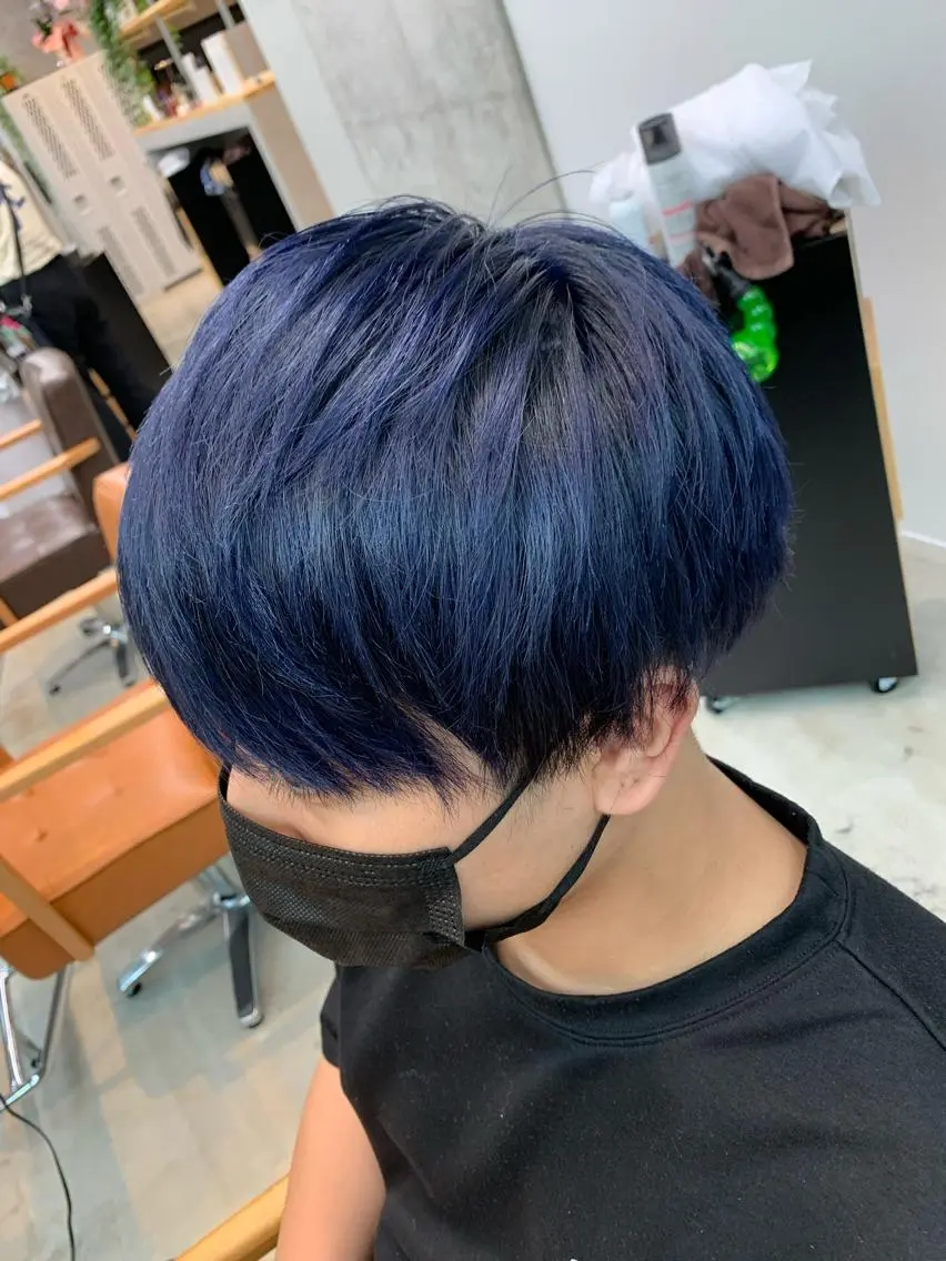 ショート カラー メンズ ヘアカラー トリートメント 天野 開のヘアスタイル