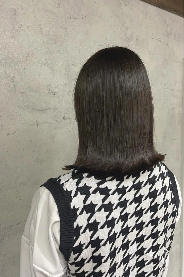 ミディアム カラー ヘアカラー 唐澤 千尋のヘアスタイル