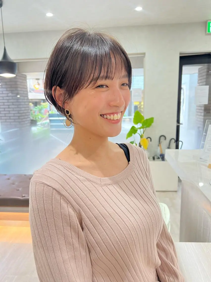 ショート カラー 丸みショート ショートヘア メンズ特化 刈り上げない/金井のヘアスタイル