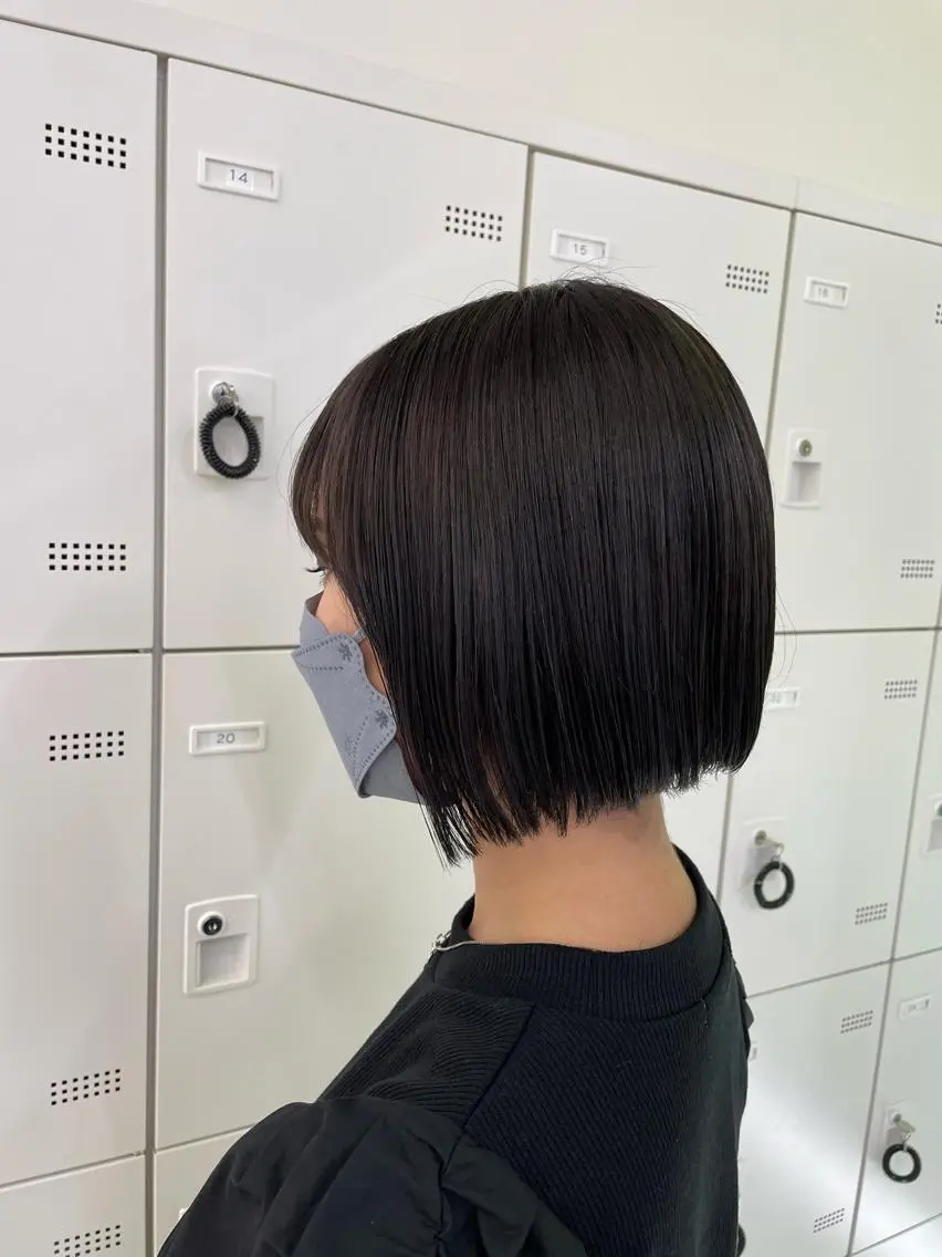ショート ヘアアレンジ 縮毛矯正/髪質改善/ ブリーチ毛/木元渓太のヘアスタイル