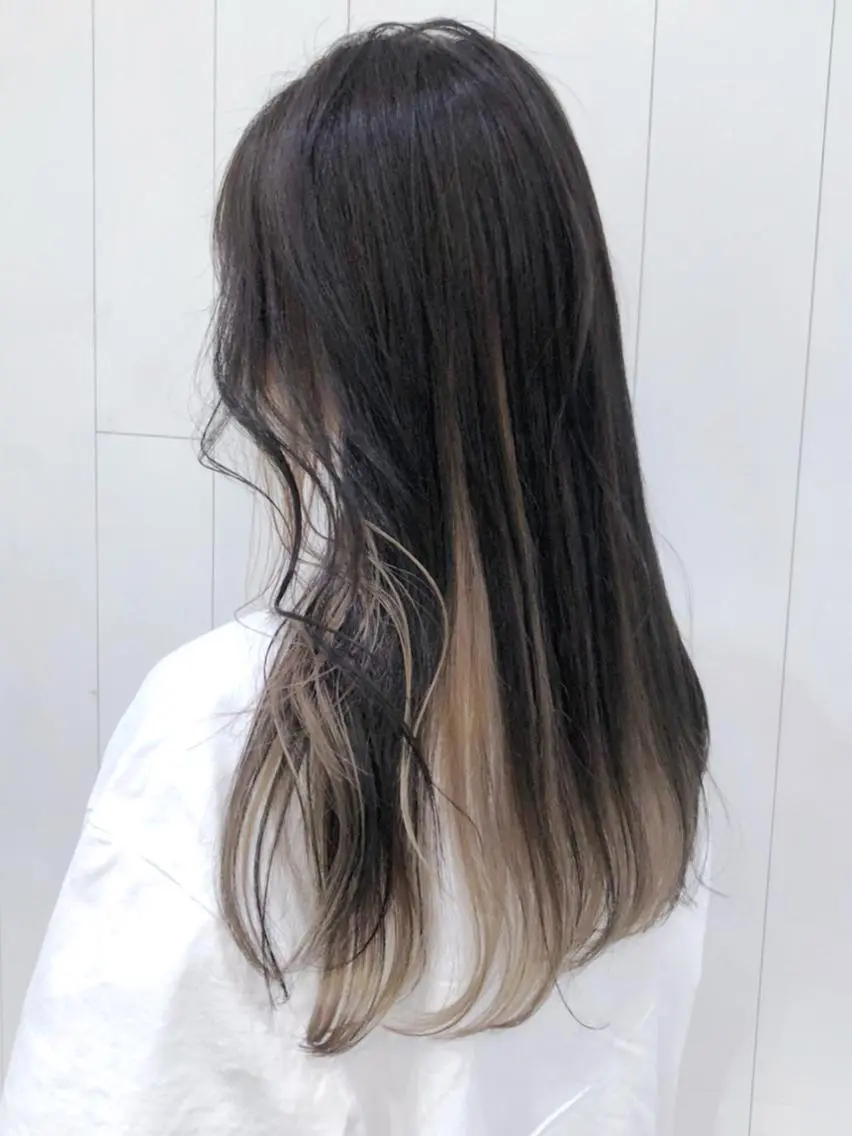 セミロング カラー ヘアアレンジ パーマ ベージュカラー ITbyALBUM 浦和店のヘアスタイル