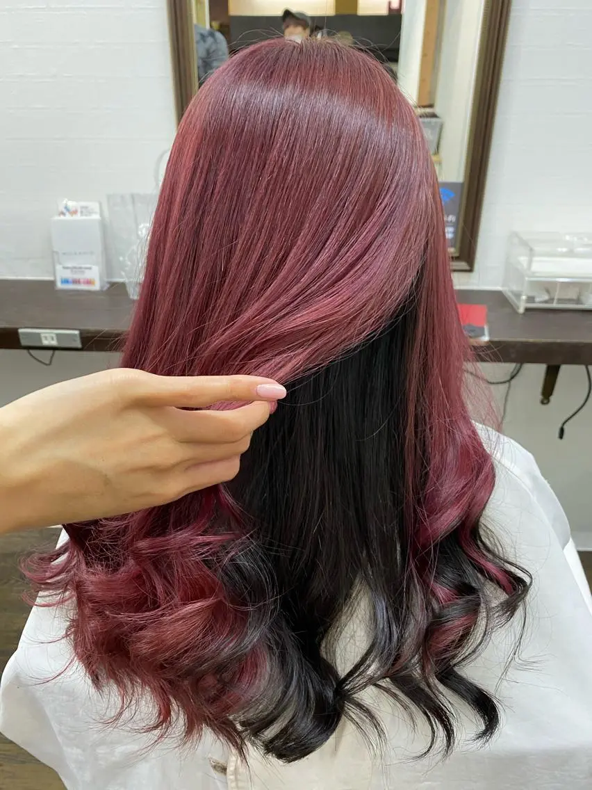 ロング カラー IwAsh大和駅前店 河野亜里香のヘアスタイル