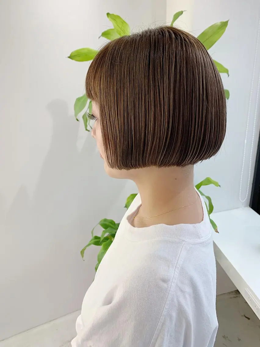 ショート カラー ヘアアレンジ アディクシーカラー ベージュカラー グレージュ ハイライトカラー イルミナカラー レイヤーカット/艶髪 🎀笠原 優花🎀のヘアスタイル