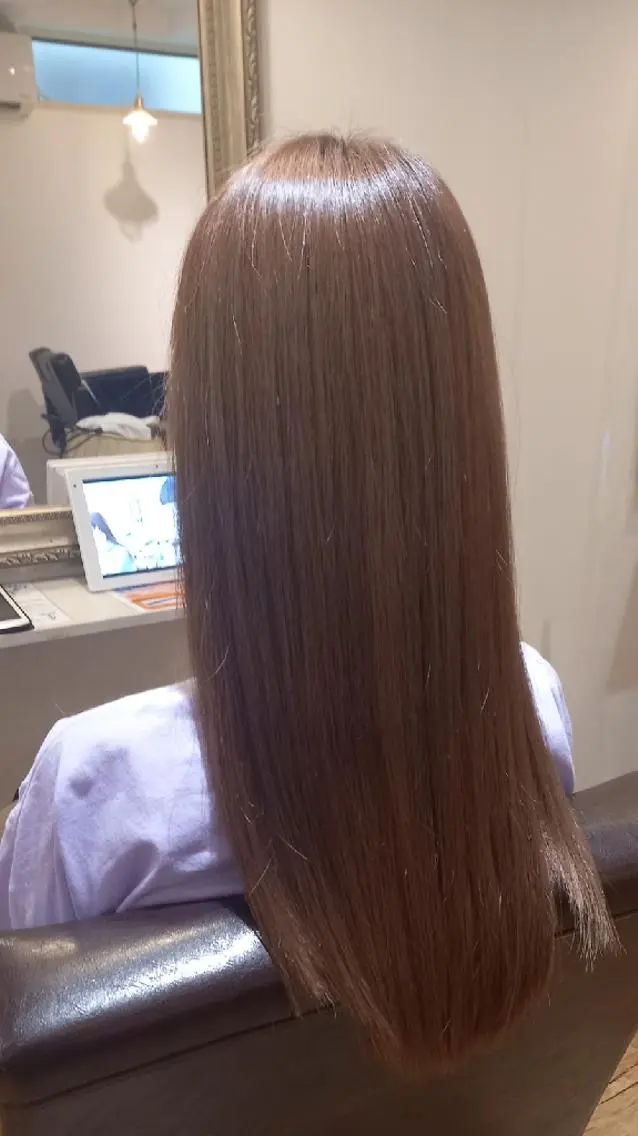 ロング 髪質改善 カット トリートメント 田辺 侑未のヘアスタイル