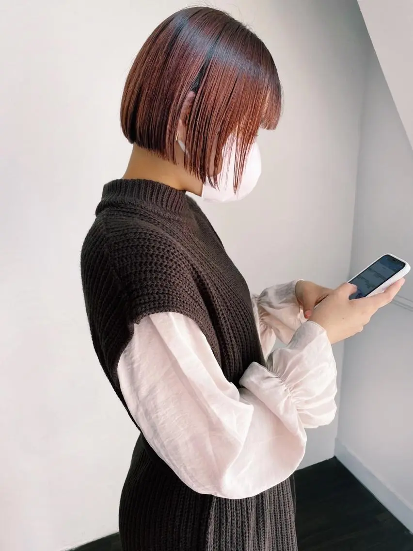 ショート カラー 切りっぱなしボブ ショートボブ ハンサムショート ベージュカラー ブリーチ 🧡色落ちまで2度 楽しめる🧡ヨシキのヘアスタイル