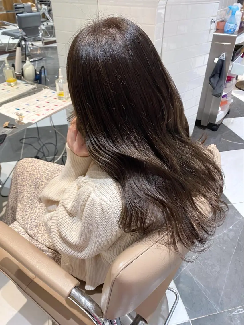 カラー ベージュカラー オリーブベージュ ♡ KANON ♡のヘアスタイル