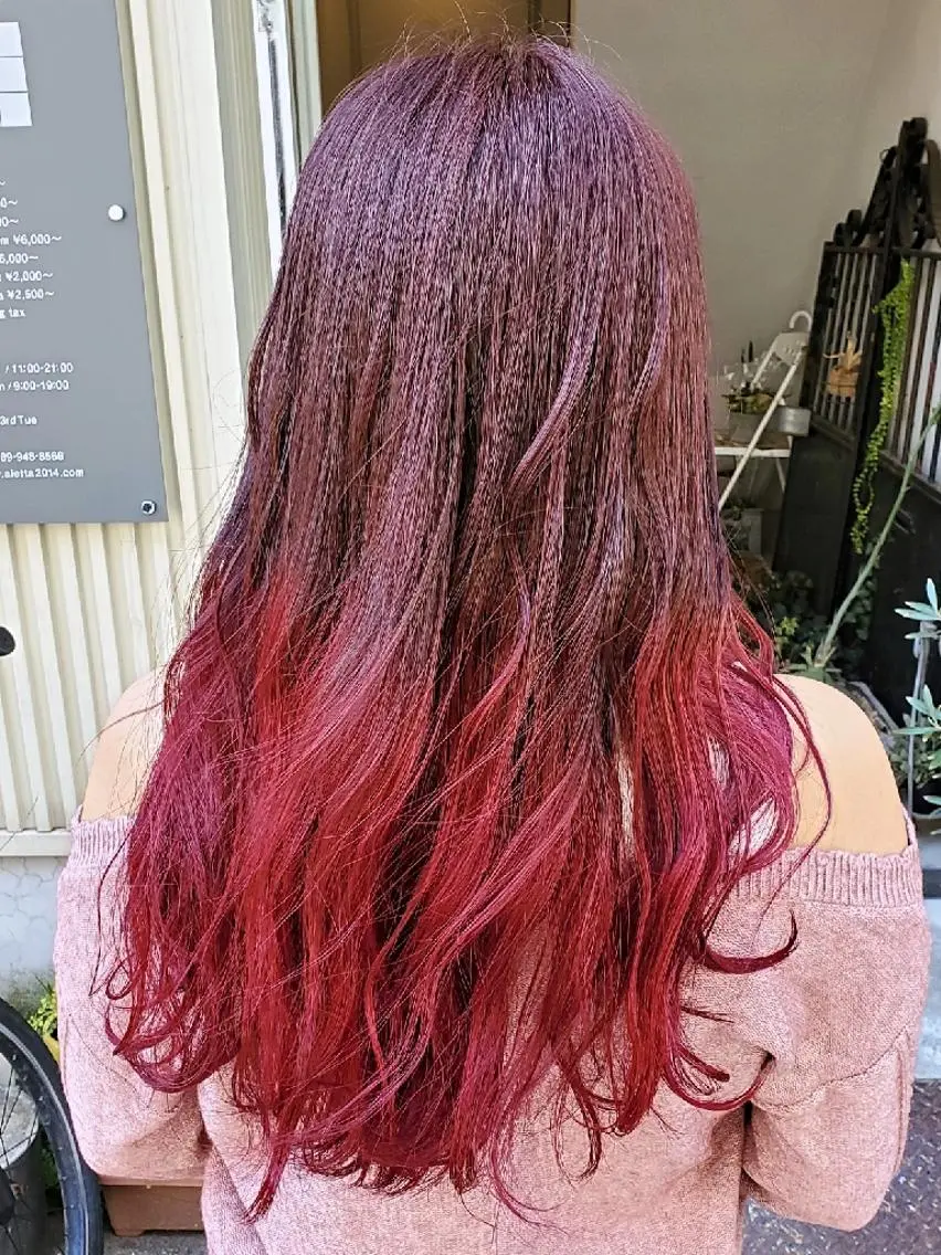 ロング ヘアカラー フリーランス 和田のヘアスタイル