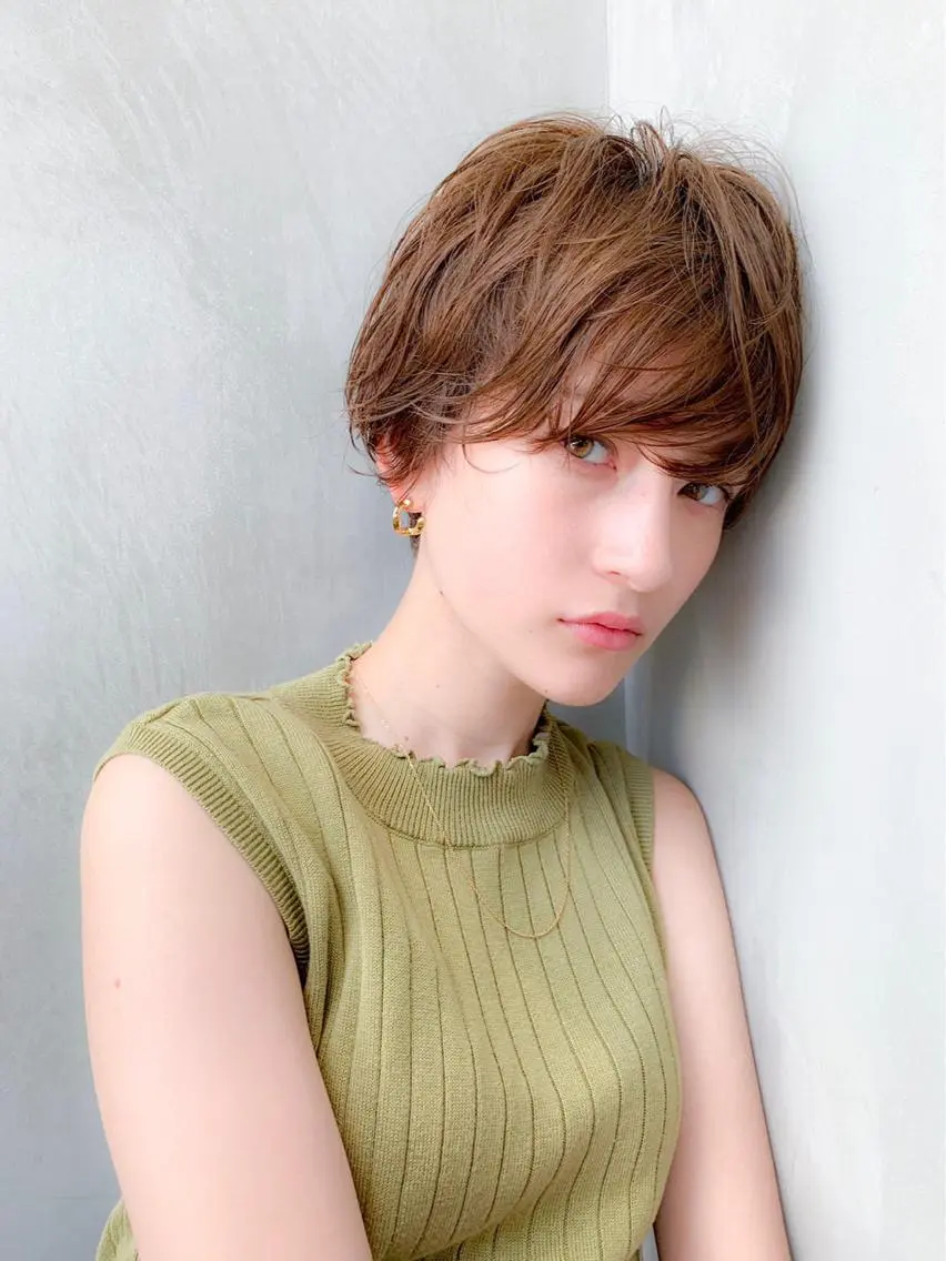 ショート カラー カット ヘアカラー トリートメント 🉐レイヤー/塩見 弘樹🉐渋谷のヘアスタイル