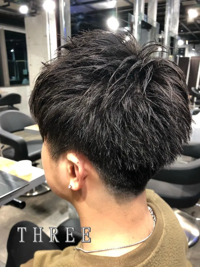 ミディアム カラー パーマ メンズ kenta GATTACAのヘアスタイル