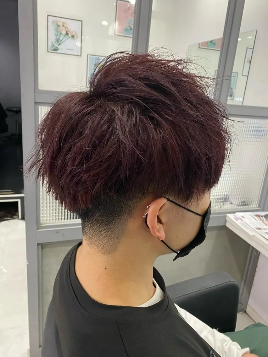 ショート カラー 🟣メンズパーマ 川端 永遠🟣のヘアスタイル