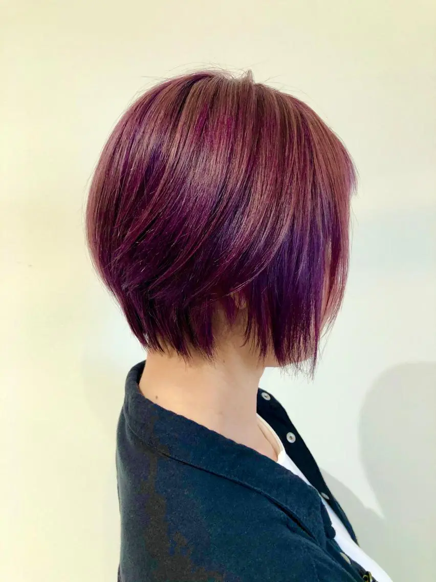 ショート カラー ピンクカラー ヘアカラー トリートメント ✨髪質改善🎨 杉本賢人のヘアスタイル