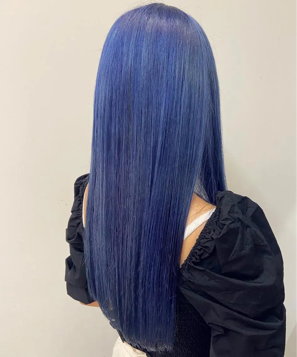 カラー ブルーカラー ヘアカラー 🌿自然なハイトーン 竹本悠太郎のヘアスタイル