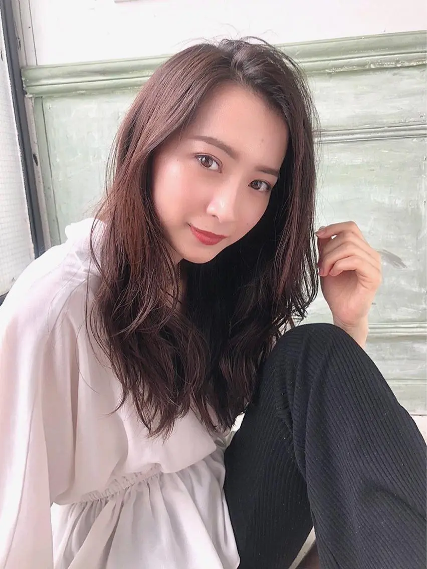セミロング セミロングパーマ ハイライト 髪質改善 小顔カット メンズ特化美容師/ 新井　洸太のヘアスタイル