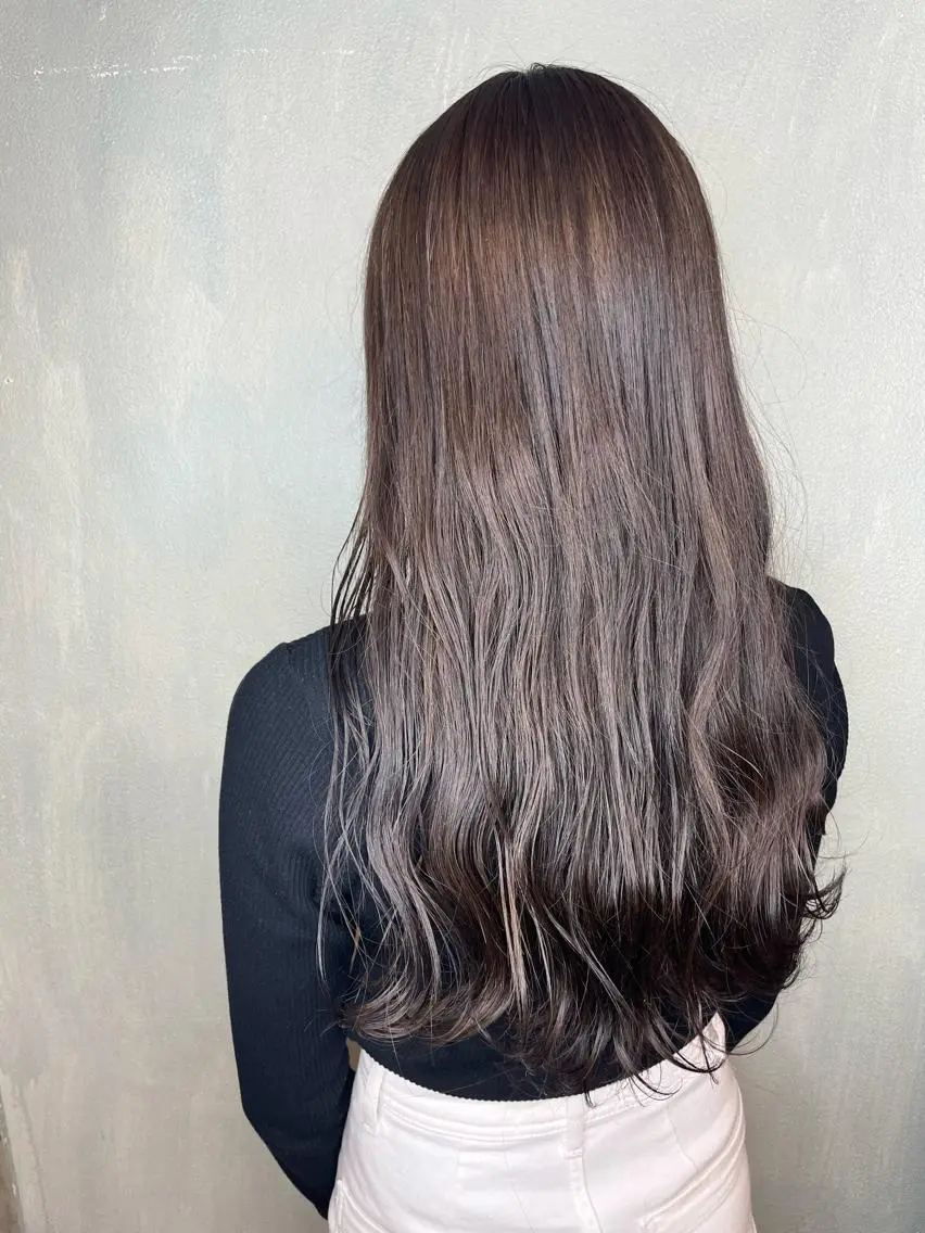 ロング カラー パーマ ロング kobayashi $hogoのヘアスタイル