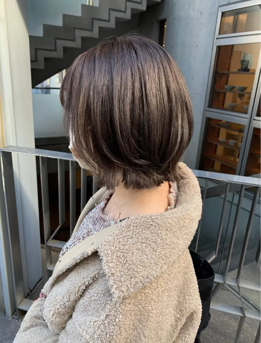 ショート カラー パーマ ヘアアレンジ メンズ グレージュ 似合わせパーマ/ kazuのヘアスタイル