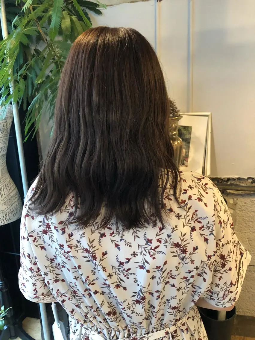 ミディアム ヘアカラー トリートメント ✨色持ちの良い艶 カラー✨蟹江真世のヘアスタイル