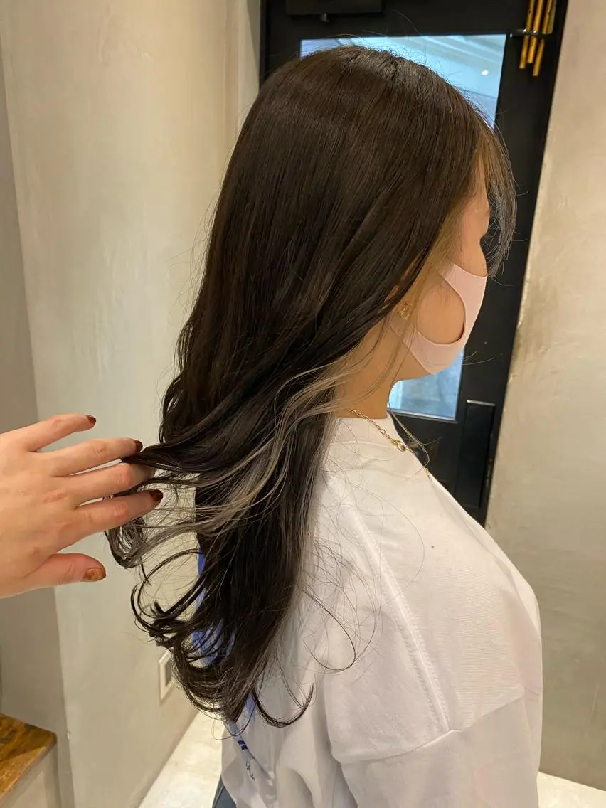 セミロング 新宿/顔周りカット +レイヤー=しずく♩のヘアスタイル