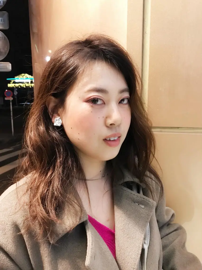 セミロング パーマ セミロングパーマ 藤井 さと実のヘアスタイル