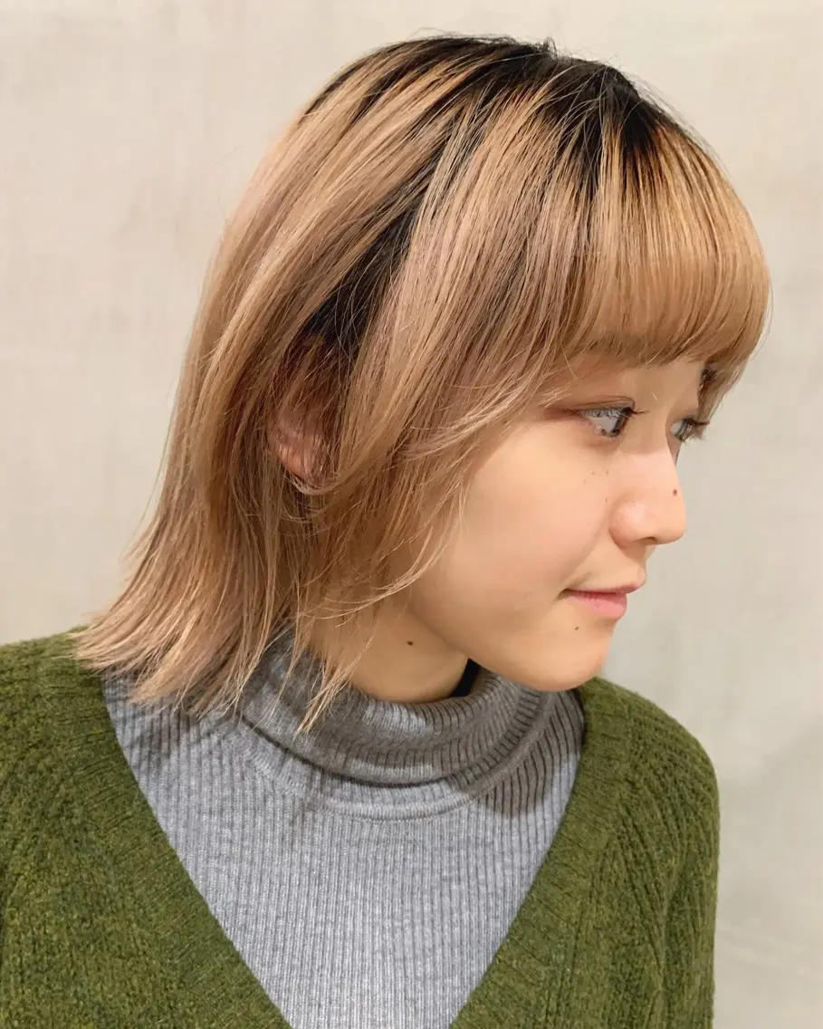 ミディアム カラー カット ヘアカラー トリートメント 優作 〜圧倒的信頼〜のヘアスタイル