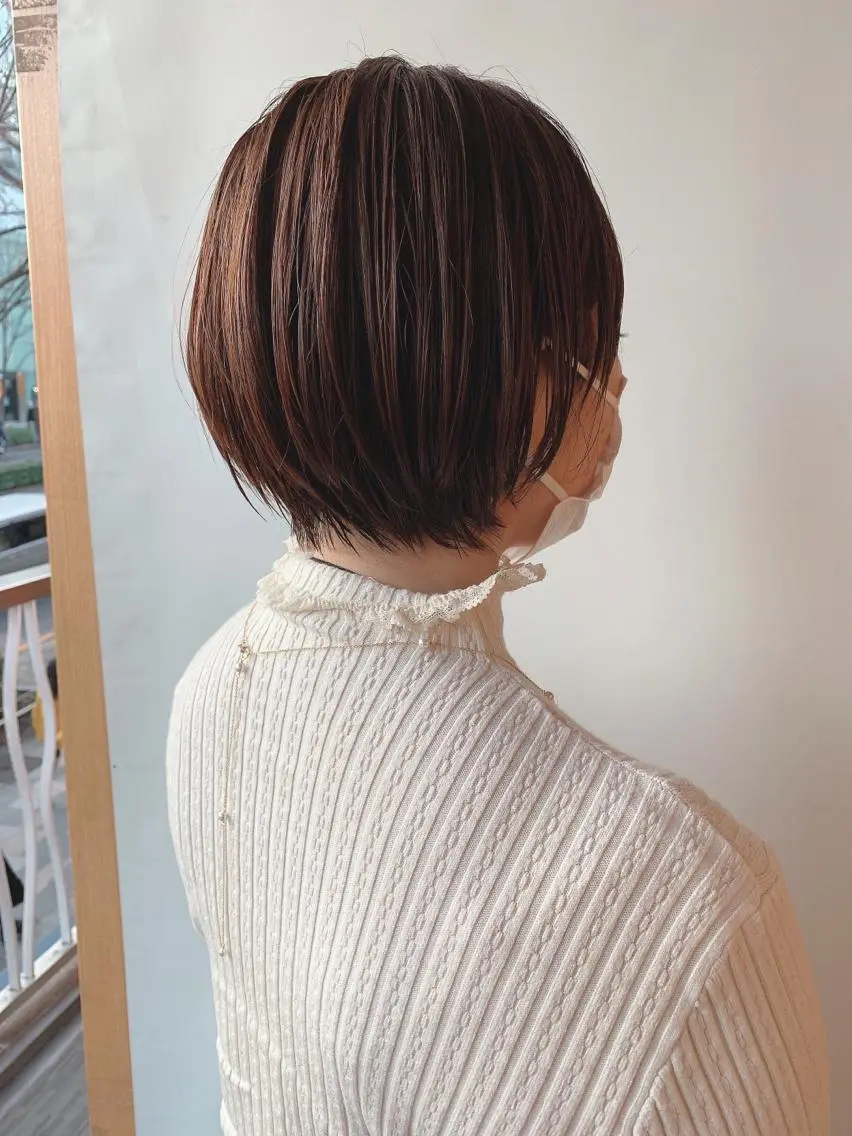 ショート 🎉骨格矯正カット ばば　としまさのヘアスタイル
