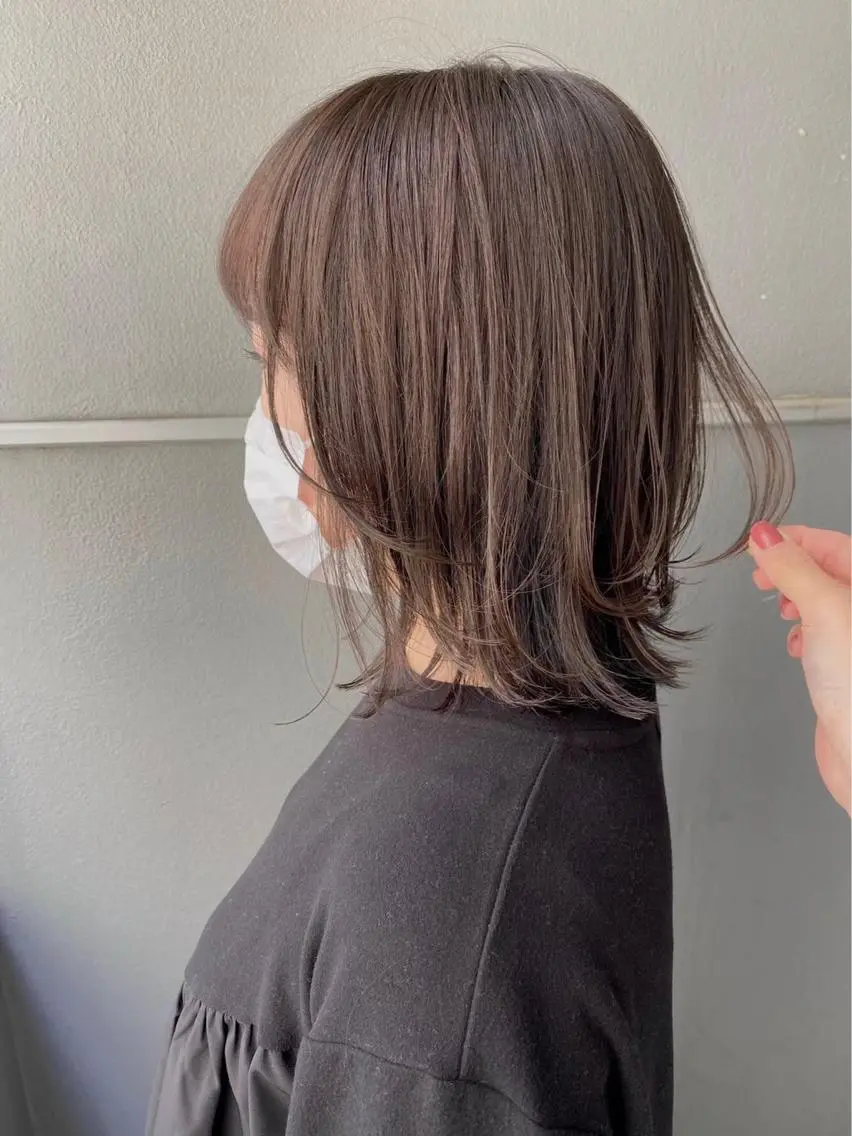セミロング レイヤーカット カット ヘアカラー トリートメント 🪼ボブ/ミニボブ レイヤーボブ🪼のヘアスタイル