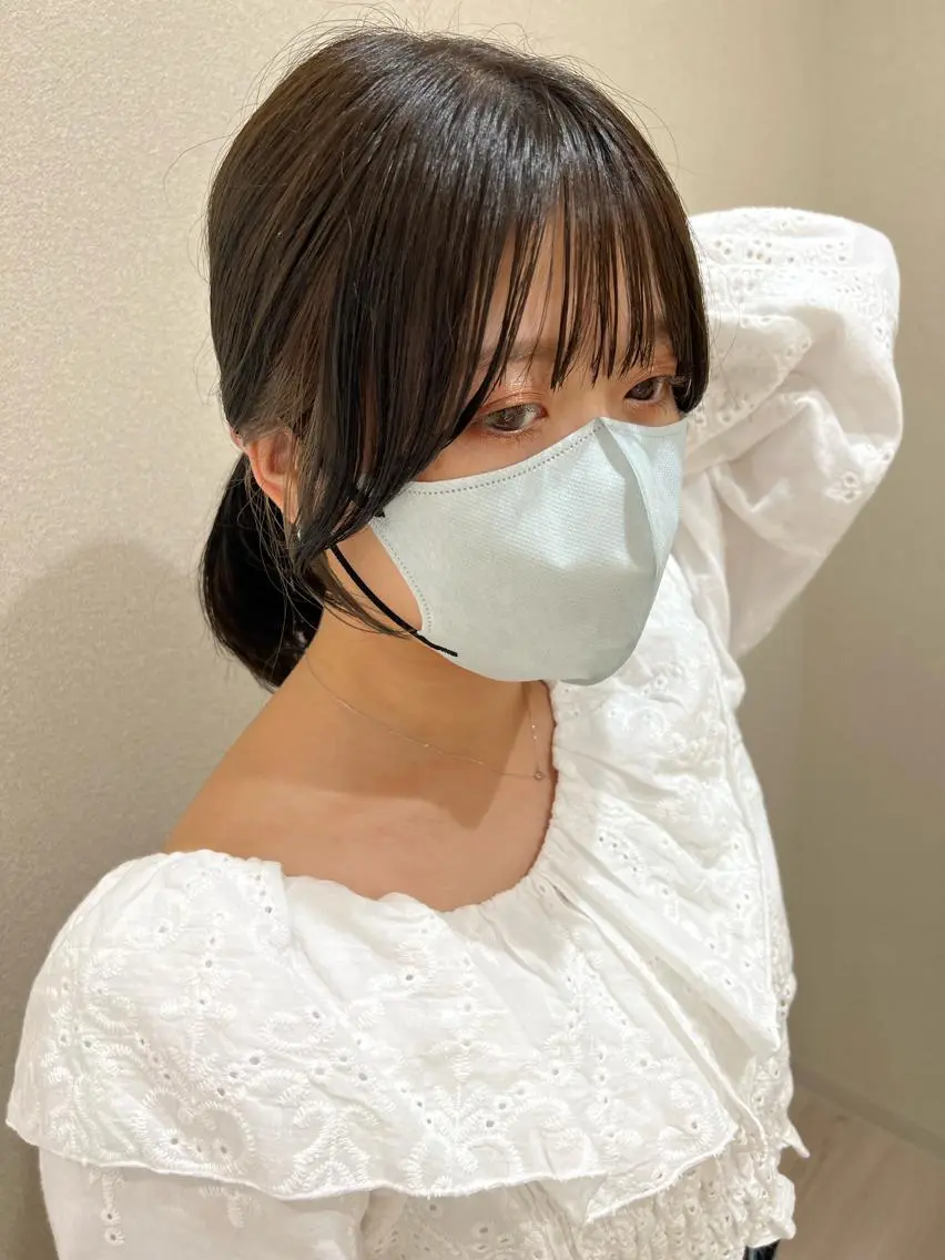 ミディアム カラー エギョモリ 外国人対応 佐久間のヘアスタイル