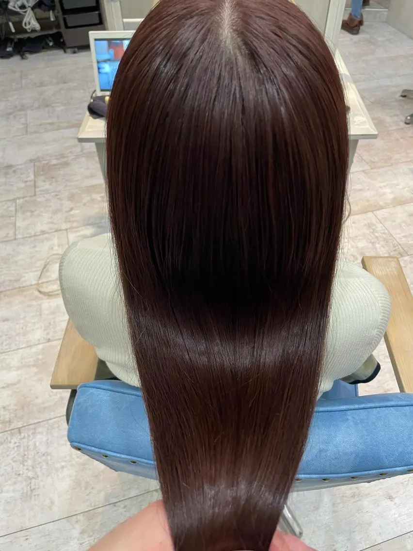 セミロング カット トリートメント 店長✨レイヤー✖️ 髪質改善✖️韓国ヘアのヘアスタイル