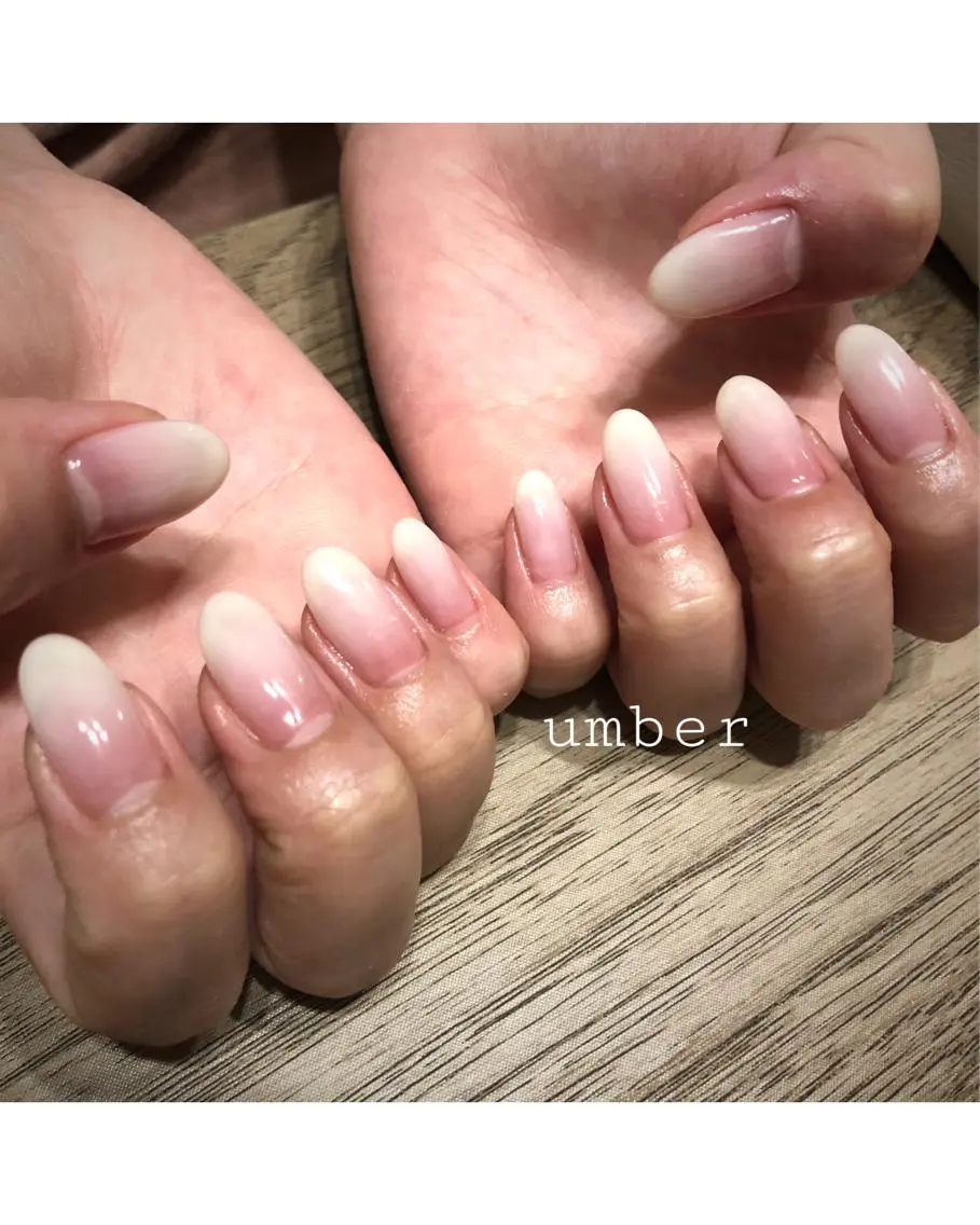 ネイル クリアネイル フットネイル フレンチネイル グラデーション マグネットネイル ハンドネイル umber 三茶1分のネイルデザイン
