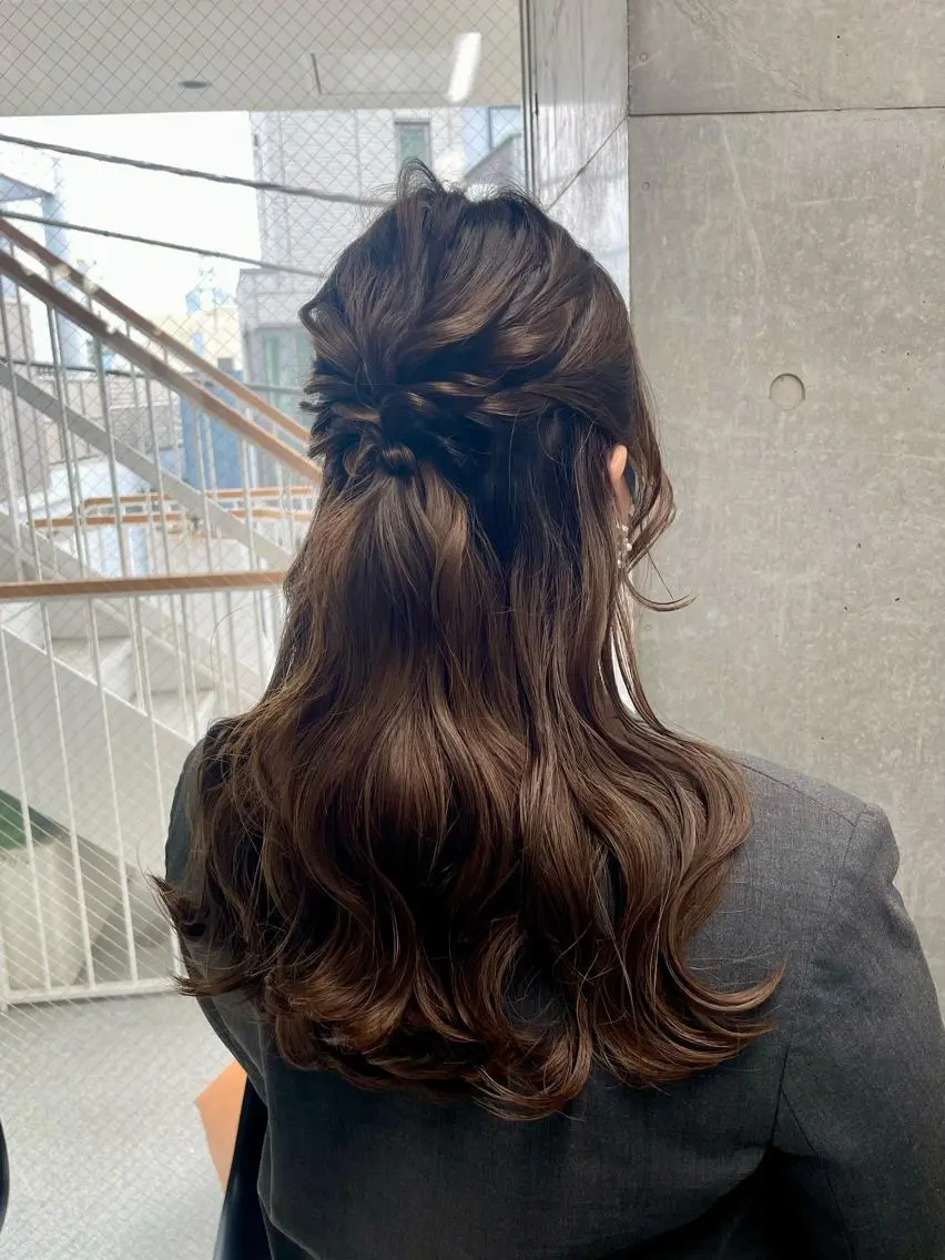 ロング ヘアアレンジ メンズモテパーマ💙 fuwaのヘアスタイル
