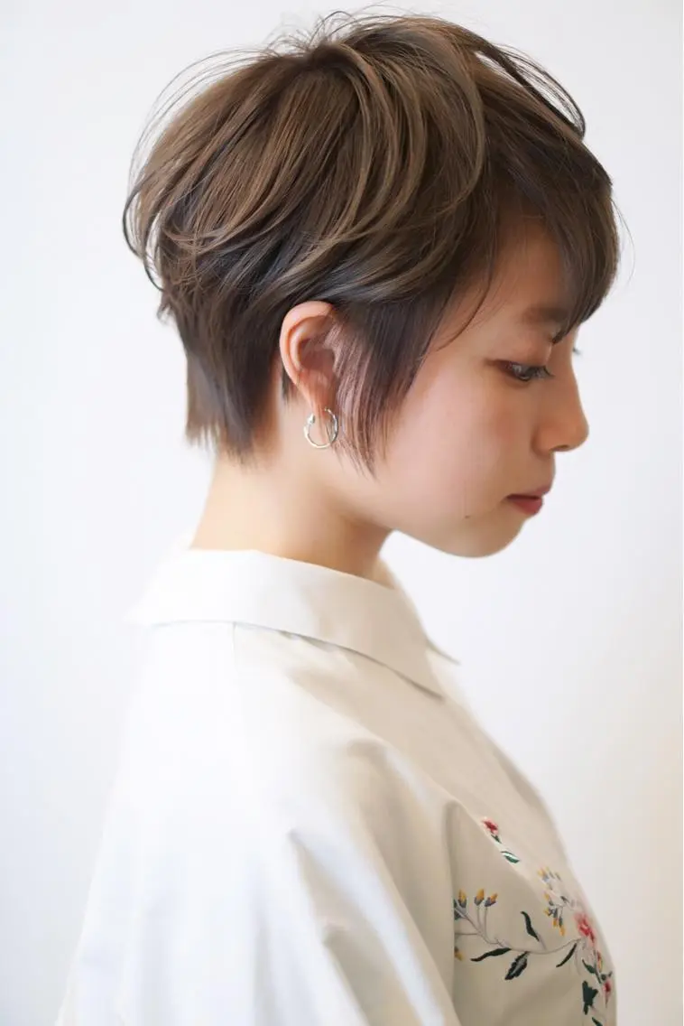 ショート カラー ショートヘア ディレクター ノナカのヘアスタイル
