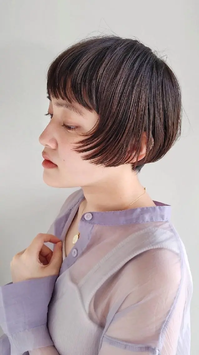 ショート ホリウチ ユキエのヘアスタイル