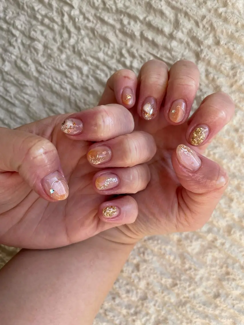 ロング カラー ヘアアレンジ キッズ ネイル マツエク・マツパ アイブロウ 福田 加奈のネイルデザイン