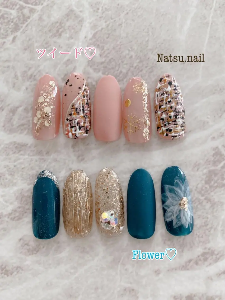 ネイル ツイードネイル Natsu nailのネイルデザイン
