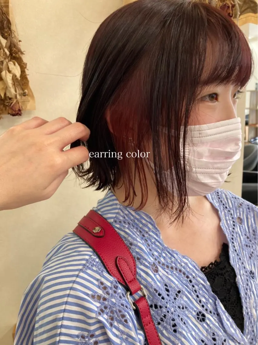 ショート カラー 切りっぱなしボブ ショートボブ ハンサムショート ブリーチ イヤリングカラー カット ヘアカラー トリートメント 初めてのショート お任せください✂️のヘアスタイル