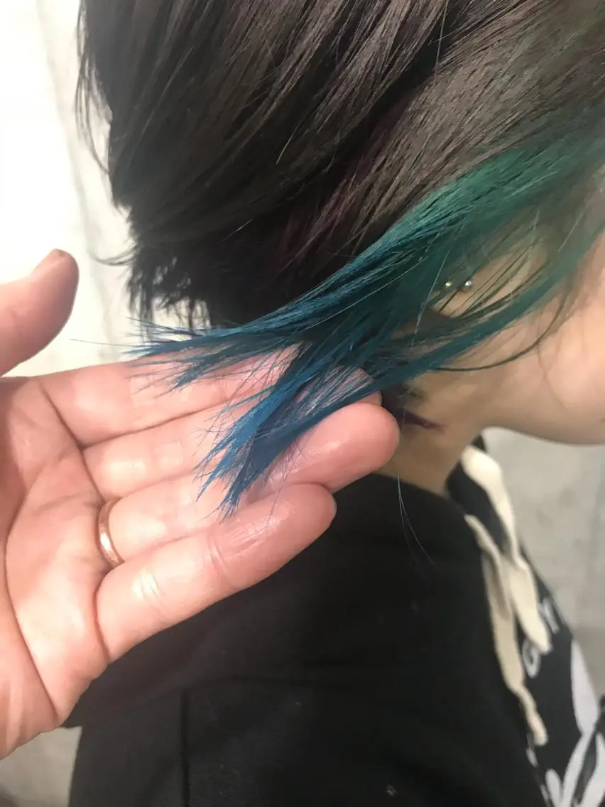 ショート カラー パーマ ヘアアレンジ メンズ キッズ ネイル マツエク・マツパ メンズブリーチ ブリーチ サロンドミルク 渋谷高比良のヘアスタイル