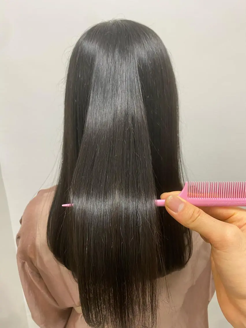 セミロング カラー パーマ ヘアアレンジ ネイル マツエク・マツパ 韓国風ベージュ🤎 赤みなし🌿横浜🤎のヘアスタイル