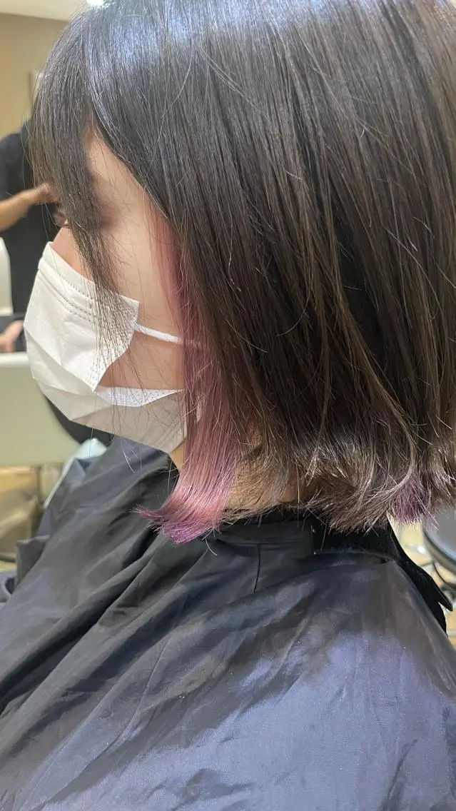 ミディアム カラー MATISSE藤崎 渕上 ジュビアイのヘアスタイル