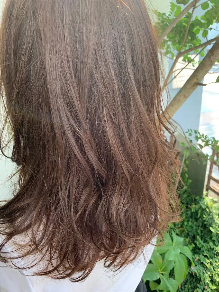 セミロング カラー カット ヘアカラー 武田 久司のヘアスタイル